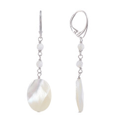 Boucles d'oreilles en argent et Nacre