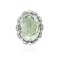Pendentif en argent et Améthyste verte