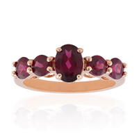 Bague en argent et Grenat Rhodolite