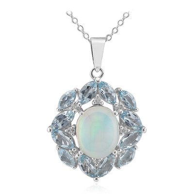 Collier en argent et Opale Welo