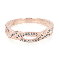Bague en argent et Diamant fantaisie