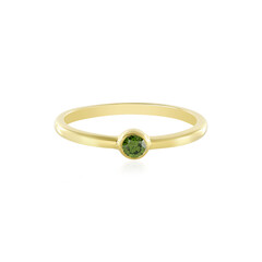 Bague en argent et Diamant vert SI2