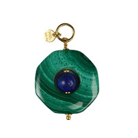 Pendentif en argent et Malachite