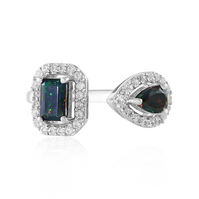 Bague en argent et Opale Mezezo (Adela Silber)