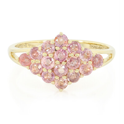 Bague en or et Saphir Padparadscha non chauffé (AMAYANI)