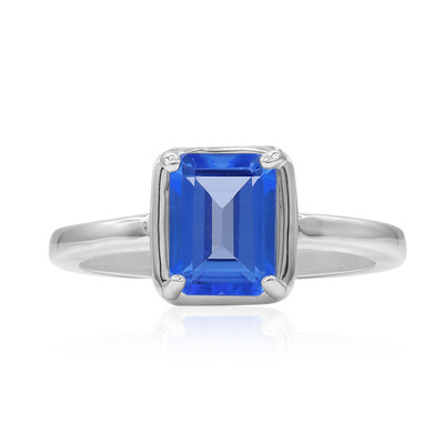 Bague en argent et Topaze Bleue Indigo
