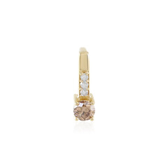 Pendentif en or et Diamant champagne I2