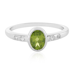 Bague en argent et Péridot