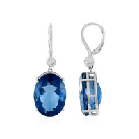 Boucles d'oreilles en argent et Fluorite à couleur changeante
