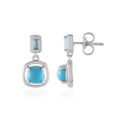 Boucles d'oreilles en argent et Turquoise Sleeping Beauty