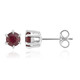 Boucles d'oreilles en argent et Rubis de Bemainty