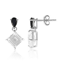 Boucles d'oreilles en argent et Topaze blanche
