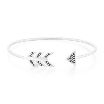 Bracelet en argent et Spinelle noir
