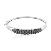 Bracelet en argent et Spinelle noir