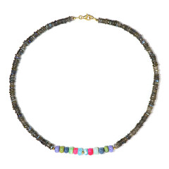 Collier en argent et Opale d’Éthiopie