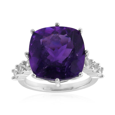 Bague en argent et Améthyste du Maroc