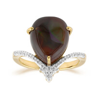 Bague en or et Agate de Feu