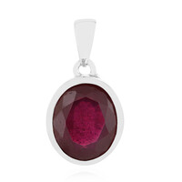 Pendentif en argent et Rubis de Madagascar