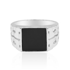 Bague pour homme en argent et Onyx noir