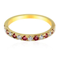Bague en argent et Spinelle rouge noble