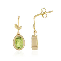 Boucles d'oreilles en argent et Péridot