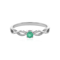 Bague en argent et Emeraude de Colombie