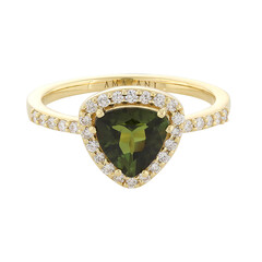 Bague en or et Tourmaline néon du Nigeria (AMAYANI)