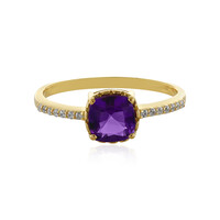 Bague en argent et Améthyste