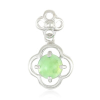 Pendentif en argent et Chrysoprase impériale