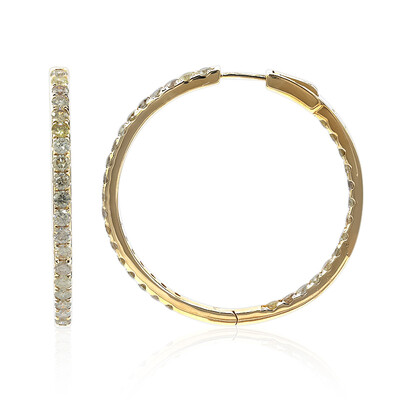 Boucles d'oreilles en or et Diamant fancy SI2 (CIRARI)