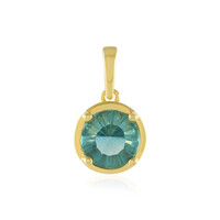 Pendentif en argent et Fluorite verte