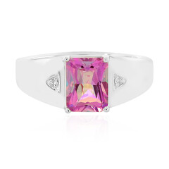 Bague en argent et Topaze jubilaire
