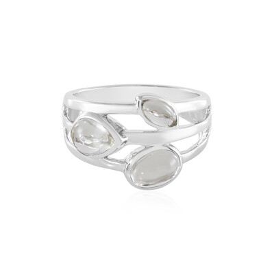 Bague en argent et Quartz blanc