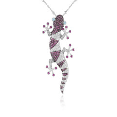 Collier en argent et Topaze bleu Suisse (Dallas Prince Designs)