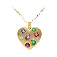 Collier en or et Saphir parme (Adela Gold)