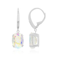 Boucles d'oreilles en argent et Quartz Rayon de Lune
