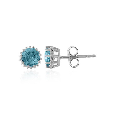 Boucles d'oreilles en argent et Zircon de Ratanakiri