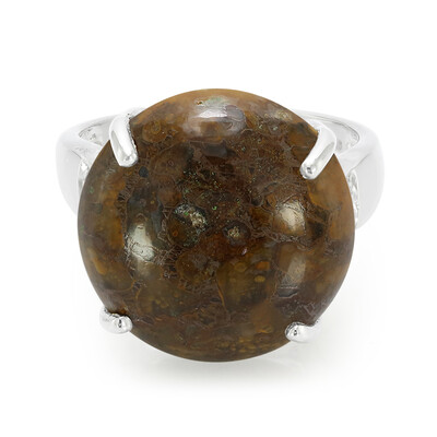 Bague en argent et Quartz Dinosaure
