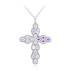 Collier en argent et Quartz Rayon de Lune