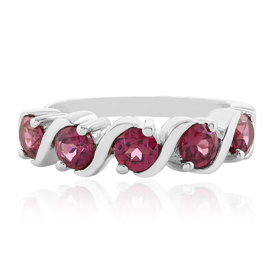Bague en argent et Grenat Rhodolite