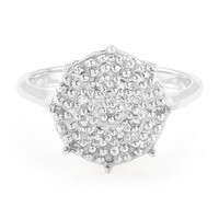 Bague en argent et Topaze blanche