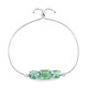 Bracelet en argent et Fluorite verte