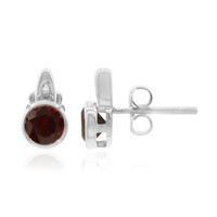 Boucles d'oreilles en argent et Grenat du Mozambique