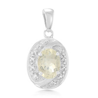 Pendentif en argent et Orthose