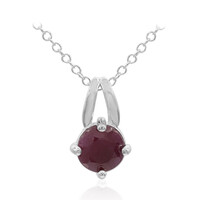 Collier en argent et Rubis