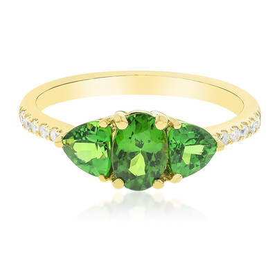 Bague en or et Grenat Tsavorite AAA (CIRARI)