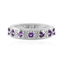 Bague en argent et Améthyste