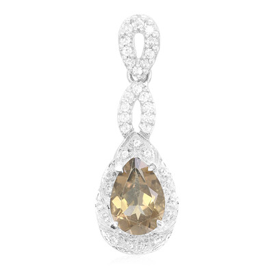 Pendentif en argent et Quartz fumé