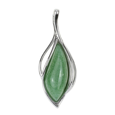 Pendentif en argent et Quartz vert (dagen)