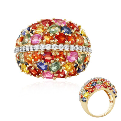 Bague en or et Saphir orange (Adela Gold)
